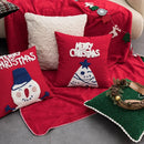 GobekUsa Cartoon Christmas Pillow Covers: Festive Decor for Sofa - Embroidered Design