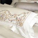 GobekUsa Egyptian Cotton Bedding Set: Queen King Ru Size Duvet Cover, Sheet, Pillowcase White