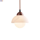 GobekUsa Cream Marble LED Pendant Light: Modern Nordic Hanging Lamp for Living, Bedroom, Kitchen
