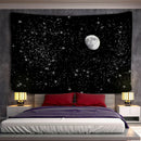 GobekUsa Black & White Stars Mandala Tapestry - Home Decor