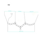 GobekUsa Brass Artistic Necklace Chandelier Lighting for Living Room
