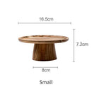GobekUsa Elevated Wooden Cake Plate | Stylish and Functional Food Serving Trays