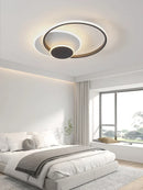 GobekUsa Circles LED Ceiling Lights Modern Minimalism Dimmable Bedroom Lamp Fixtures