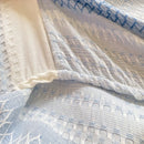 GobekUsa Cotton Jacquard Fitted Sheet Set with 2 Pillowcases, Dustproof & Anti-Slip