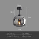 GobekUsa LED Glass Ceiling Chandeliers for Home Indoor Lighting
