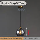 GobekUsa Industrial Glass Pendant Light for Dining Table, Kitchen, Bar, Office - E27