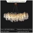 GobekUsa Gold Tree Branch Chandelier: Elegant European Style Pendant Light for Home Decor