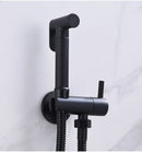 GobekUsa Brass Wall Mount Bidet Spray Set Chrome Gold High Pressure Bathroom Shattaf Gun