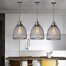 GobekUsa Black Metal Cage Pendant Light Chandelier for Modern Home Decor