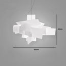 GobekUsa Big Bang LED Pendant Lamp, Stacking Creative Lights Art Decor, 95cm Diameter