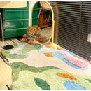 GobekUsa Luxe 3D Hand Tufted Moss Carpet - Children's Room Irregular Rug