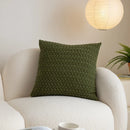 GobekUsa Cable Knit Cotton Pillow Cover Soft Ivory Burnt Orange 45x45cm 50x50cm 60x60cm