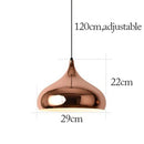 GobekUsa Rose Gold Pendant Lights Metal Hanging Fixtures for Dining Room Island Bar Decor