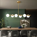 GobekUsa Glass Ball Chandelier - Modern LED Pendant Lamp for Home Decor