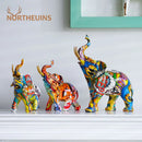 GobekUsa Elephant Resin Art Statue Collection for Home Office Decor