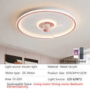 GobekUsa Ceiling Fan with LED Light & Remote Control, Ideal for Home Bedroom and Living Room