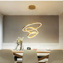 GobekUsa LED Rings Ceiling Chandelier for Modern Home Decoration