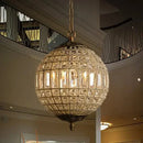 GobekUsa Luxe Crystal Chandelier for Living Room Bedroom - Mid Century Modern Elegance