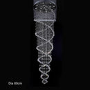 GobekUsa Crystal LED Chandelier for Staircase Stair Luxury Hotel Pendant Lights