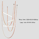 GobekUsa Leather Belt Chandelier: Modern Glass Tube Designer Lighting for Home, Restaurant & Villa