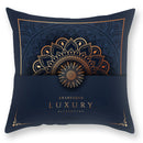 GobekUsa Black Gold Mandala Luxury Printed Pillowcase §