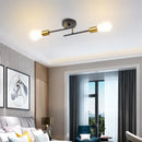 GobekUsa LED Ceiling Chandelier: Modern Industrial Wall Sconce for Bedroom, Living Room, Kitchen