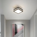GobekUsa Black White LED Ceiling Lights Modern Minimalist Bedroom Study Lighting Fixtures
