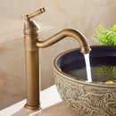 GobekUsa Antique Finish Brass Basin Faucet for Bathroom Vanity Sink Mixer