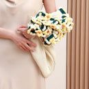 GobekUsa Elegant Daisy Bouquet Soft Blanket for Office Sofa, Multi-Functional Nap Shawl & Cushion