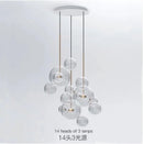 GobekUsa Glass Chandelier: Nordic-Italian LED Pendant Light for Living & Dining Room