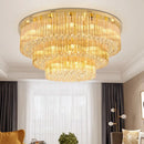 GobekUsa Large Crystal Ceiling Lamp: Elegant Home & Hotel Lighting Fixture