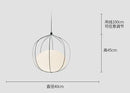 GobekUsa Birdcage Glass Ball Pendant Light for Dining Room and Bar in Nordic Design