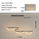 GobekUsa Glass Ball LED Chandelier Pendant for Dining Living Bedroom Kitchen