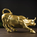 GobekUsa Bull of Fortune Resin Sculpture for Office Desk Feng Shui Decoration