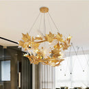 GobekUsa Crystal Chandelier Rustic Pendant Lighting Modern French Country Decor