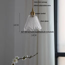 GobekUsa Green Glass LED Pendant Lights, Adjustable Nordic Modern Hang Lamp for Bedroom, Kitchen, Hotel