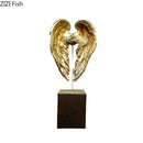 GobekUsa Angel Wings Sculpture Desk Ornament Home Decor Statue Aesthetic Artwrok