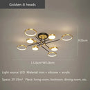GobekUsa Gold Frame LED Remote Control Dimmable Ceiling Lamp for Living Room, Dining, Bedroom