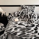 GobekUsa Cozy Rabbit Hair Bed Set, Queen Size Comforter for Winter Luxury Comfort