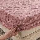 GobekUsa Cozy Tafu Fleece Queen Bed Sheet with Elastic Band