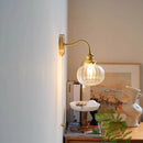 GobekUsa Green Class Ball LED Wall Light with Copper Socket for Bedroom Living Dining Room