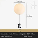 GobekUsa Kids Bear LED Ceiling Chandelier, Cute Bedroom Pendant Light for Boys and Girls