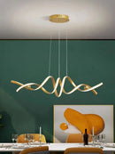 Minimalist White Linear LED Pendant Light