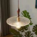 GobekUsa Cullet Glass LED Pendant Lamp with Walnut Copper Design for Living and Dining Room