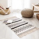 GobekUsa Bohemian Tassel Rug - Retro Hand Woven Carpet for Home Decor