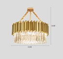 GobekUsa Crystal Gold Chandeliers: Modern Luxury for Villa Living Room - Nordic Design