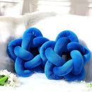 GobekUsa Knot Blue Star Ball Pillow Set | Handmade Soft Cushions for Home Office