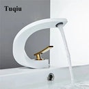 GobekUsa Basin Faucet Brushed Gold Mixer Tap Hot Cold Sink Faucet Chrome Black New
