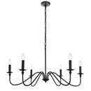 GobekUsa American Iron Chandelier Light for Living Room Kitchen Bedroom Study Candle Lighting