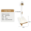 GobekUsa Butterfly LED Pendant Lights: Stylish Interior Chandelier for Bedroom and Dining Room